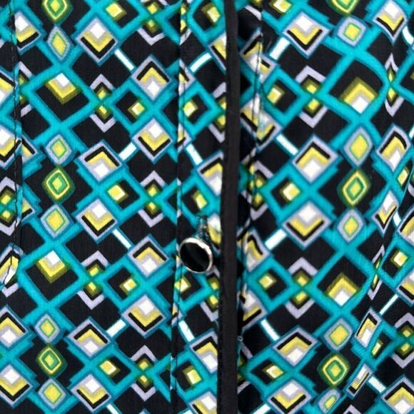 3For$20 Elementz Geometrical Pattern Teal/Black/Yellow size XL - Picture 4 of 6